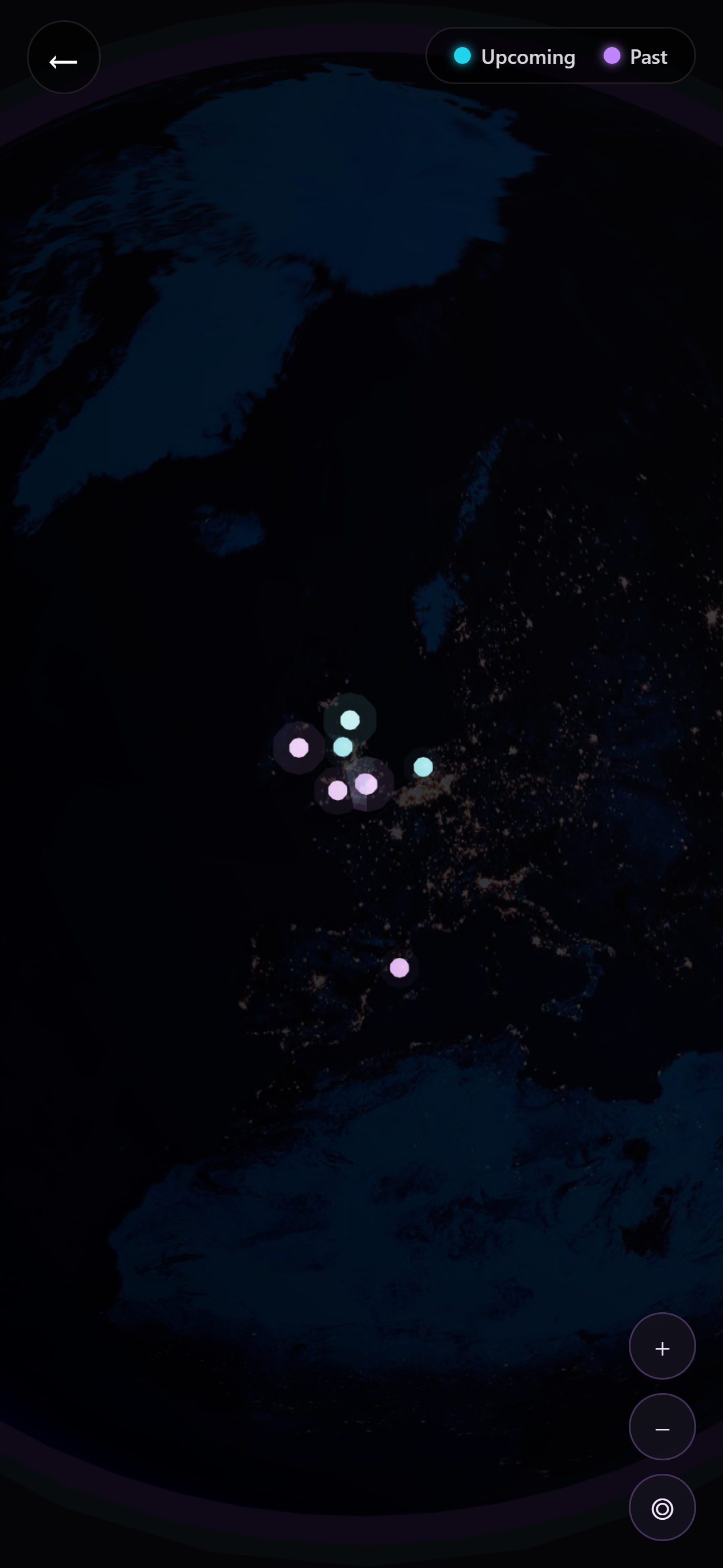 Venue map in Radar